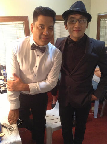With Sir Martin Nievera